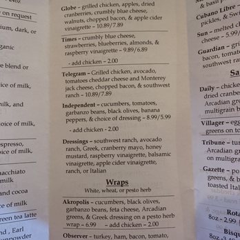 The Coffee Press - Menu - Coffee & Tea Near Me - Batavia, New York