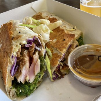 The Hungry Badger Adventure Catering - Seared Ahi Burrito - Food Trucks Near Me