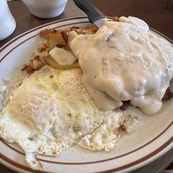 All Valley Cafe - Chicken fried steak and eggs