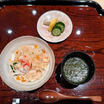 Yamada - Donabe - Alaskan king crab, ikura, ramps, rice - Japanese Near Me - New York, New York
