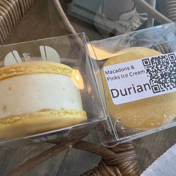 Macadons - Durian macaron ice cream sandwich - Macarons Near Me - Renton, Washington Macadons - Durian macaron ice cream sandwich - Macarons Near Me - Renton, Washington