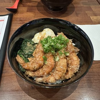 Menya le Nood - Garlic Shrimp Donburi - Ramen Near Me - Honolulu, Hawaii