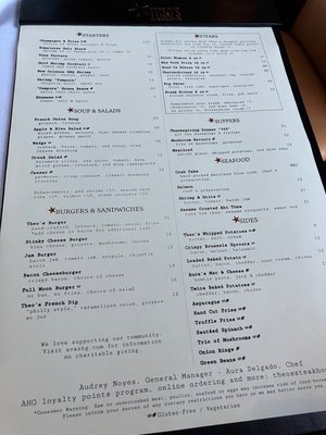 Menu photo 1 Theo's Steaks, Sides & Spirits - St. Michaels St Michaels, MD Menu photo 1 Theo's Steaks, Sides & Spirits - St. Michaels St Michaels, MD