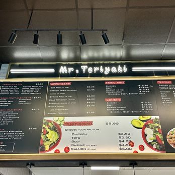 Mr Teriyaki - Menu 5/2026 - Japanese Near Me - San Antonio, Texas