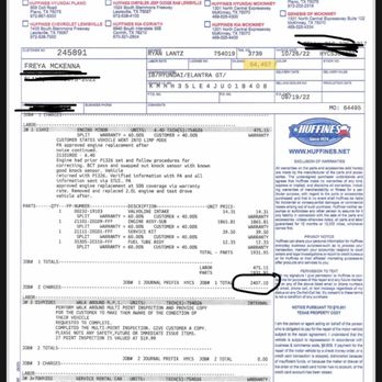 3400 Auto Sales & Services - Actual invoice showing mileage and cost which was less than original estimate. - Auto Repair Near Me - Plano, Texas 3400 Auto Sales & Services - Actual invoice showing mileage and cost which was less than original estimate. - Auto Repair Near Me - Plano, Texas