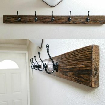 Front Range Timber - Thank you to David L. for sharing images of the coat rack he made using Front Range Timber's reclaimed wood. - Building Supplies Near Me - Broomfield, Colorado