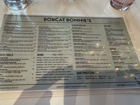 Menu photo 1 Bobcat Bonnie's - Lansing Lansing, MI Menu photo 1 Bobcat Bonnie's - Lansing Lansing, MI
