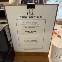 Fall drinks
