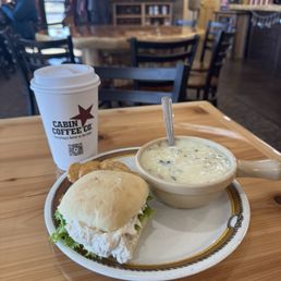 Mini Chicken Salad & Soup of the Day