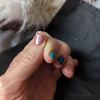 PV Nails Lounge - Cuticles.. that should have been removed.. - Nail Salons Near Me - Phoenix, Arizona