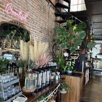 Main Street Coffee - a brick wall with plants - Cafes Near Me - Spencer, Indiana Main Street Coffee - a brick wall with plants - Cafes Near Me - Spencer, Indiana