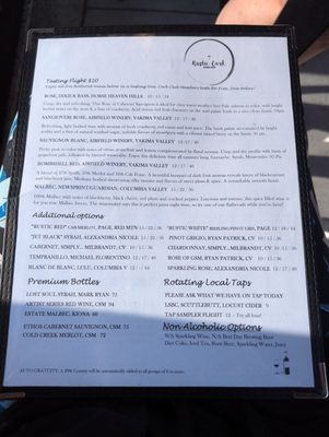 Menu photo 2 Rustic Cork Wine Bar & Bistro Mill Creek, WA Menu photo 2 Rustic Cork Wine Bar & Bistro Mill Creek, WA