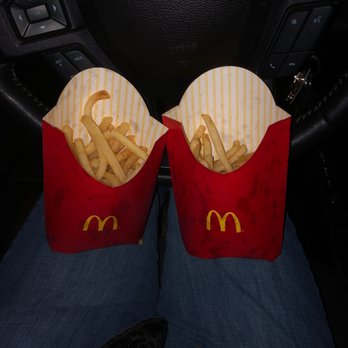 McDonald's - Just ordered 2 large fries none spilled in bag and didn't eat any yet. Is this a joke? - Fast Food Near Me - Kaufman, Texas