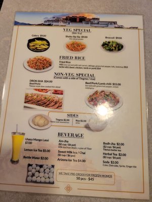 Menu photo 8 LHASA Tibetan Restaurant New York, NY Menu photo 8 LHASA Tibetan Restaurant New York, NY