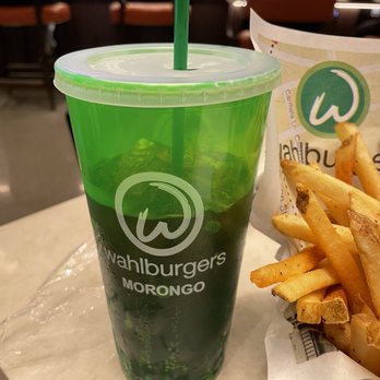Wahlburgers - Only drink size they have . I believe it's .55 cents a refill! - American Near Me - Cabazon, California Wahlburgers - Only drink size they have . I believe it's .55 cents a refill! - American Near Me - Cabazon, California