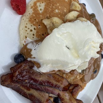 Agua 301 - Pancakes with side of bacon - Mexican Near Me - Washington, DC, District of Columbia Agua 301 - Pancakes with side of bacon - Mexican Near Me - Washington, DC, District of Columbia