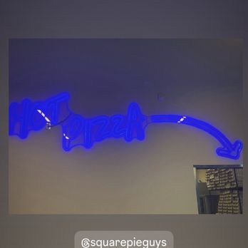 Square Pie Guys - Great neon lights - Pizza Near Me - Campbell, California