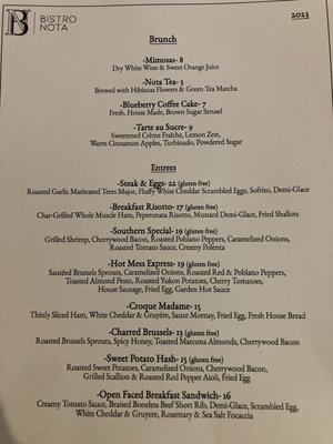 Menu photo 4 Bistro Nota Fort Wayne, IN