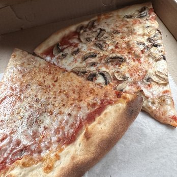 Paola's Pizzeria - Plain and mushroom slices - Pizza Near Me - Wayne, Pennsylvania