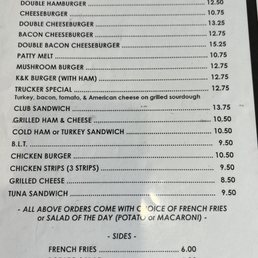 Lunch Menu