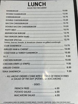 Menu photo 7 Alta's Burger Bar Smith River, CA
