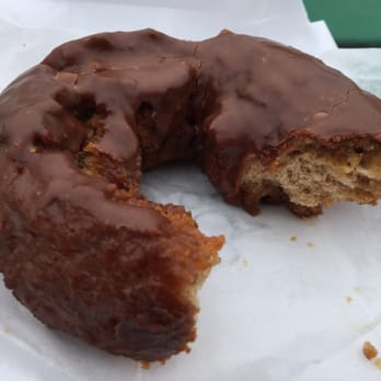 Johnny Doughnuts - Chocolate salted caramel - inside - Donuts Near Me - San Rafael, California Johnny Doughnuts - Chocolate salted caramel - inside - Donuts Near Me - San Rafael, California