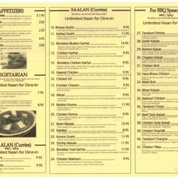 Anmol Barbecue - Menu