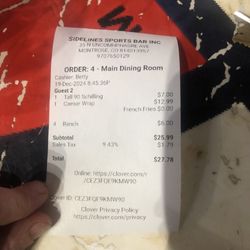 Sidelines Sports Bar - Undisclosed $1.50 per ranch