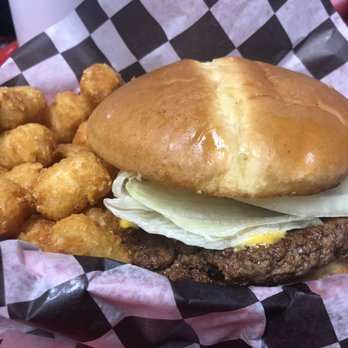 Billy Bob's Dairyland - Burger with tots. Really good! - Burgers Near Me - Branson, Missouri Billy Bob's Dairyland - Burger with tots. Really good! - Burgers Near Me - Branson, Missouri