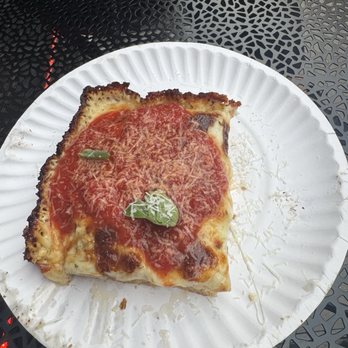 Frico on 2nd - Red top - plain Detroit slice - Pizza Near Me - New York, New York Frico on 2nd - Red top - plain Detroit slice - Pizza Near Me - New York, New York
