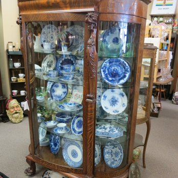 Crossroads Antiques - Numerous display cabinets full of hand painted and flow blue porcelains. - Jewelry Near Me - Conroe, Texas Crossroads Antiques - Numerous display cabinets full of hand painted and flow blue porcelains. - Jewelry Near Me - Conroe, Texas