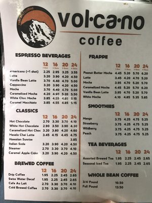 Menu photo 8 Volcano Coffee South Hill, WA