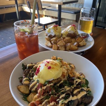 B House - Saigon Caesar, B seafood benny, B House breakfast bowl - Asian Fusion Near Me - Vancouver, British Columbia