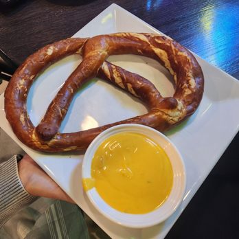 TJ’s Burritos & Coffee - Humongous pretzel and cheese sauce - Mexican Near Me - Bloomfield, Connecticut TJ’s Burritos & Coffee - Humongous pretzel and cheese sauce - Mexican Near Me - Bloomfield, Connecticut