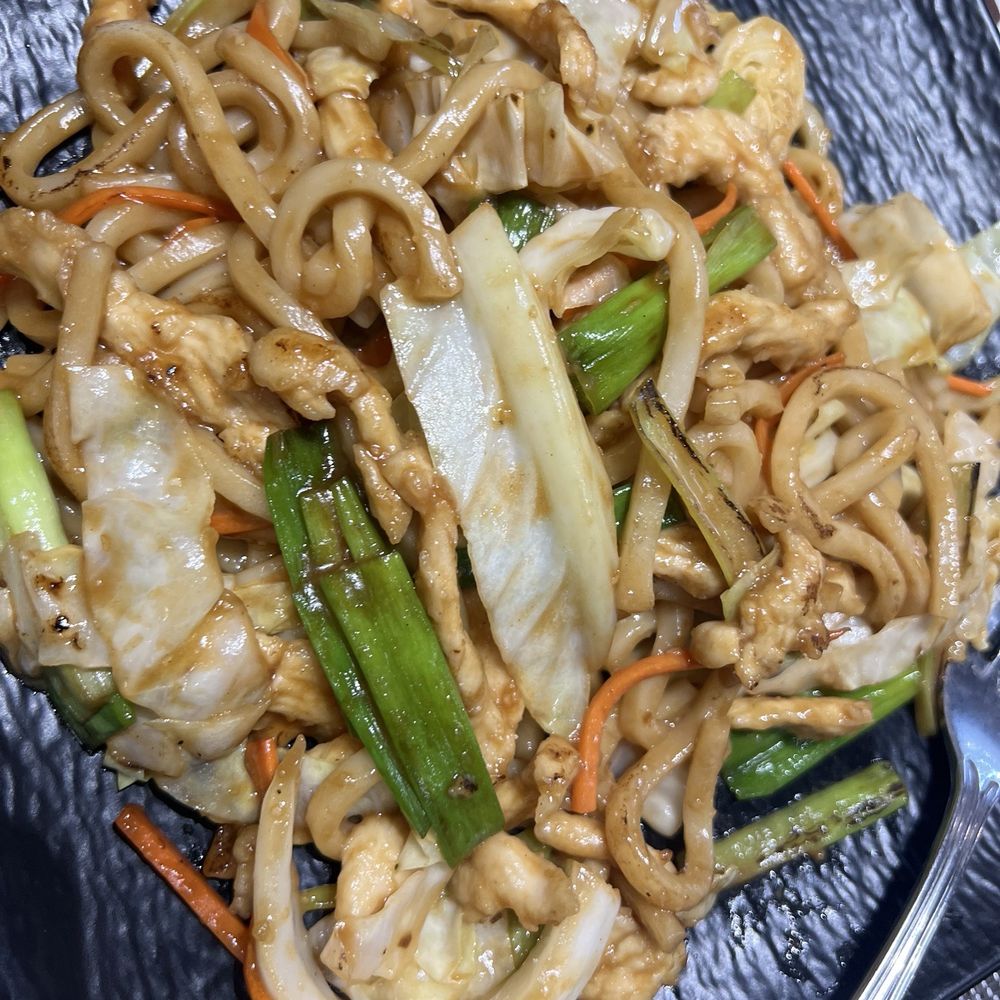 Udon with chicken