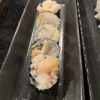 Sun Sushi - Spicy scallop roll - Japanese Near Me - Santa Barbara, California Sun Sushi - Spicy scallop roll - Japanese Near Me - Santa Barbara, California
