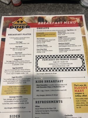 Menu photo 1 Crossroads Diner & Deli Bethel, ME Menu photo 1 Crossroads Diner & Deli Bethel, ME