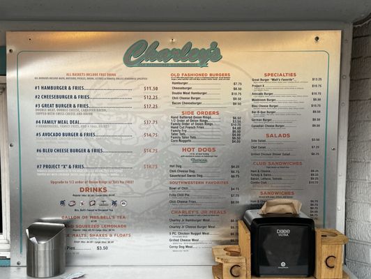 Menu photo 4 Charley’s Hamburgers Fort Worth, TX