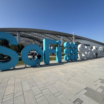 SoFi Stadium - Sofi Stadium sign - Stadiums & Arenas Near Me - Inglewood, California SoFi Stadium - Sofi Stadium sign - Stadiums & Arenas Near Me - Inglewood, California
