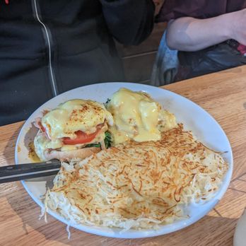 The Churro Waffle - Hefty serving of Lox Benedict - Breakfast & Brunch Near Me - Chicago, Illinois
