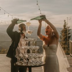 Peak Beverage Catering - Champagne tower!