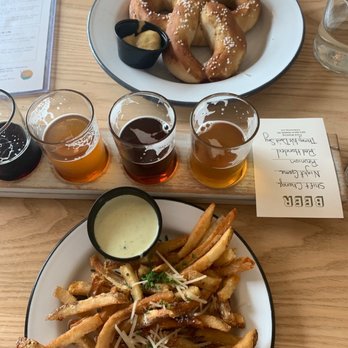 Field Brewing - Field Frites and soft pretzel - Brewpubs Near Me - Westfield, Indiana
