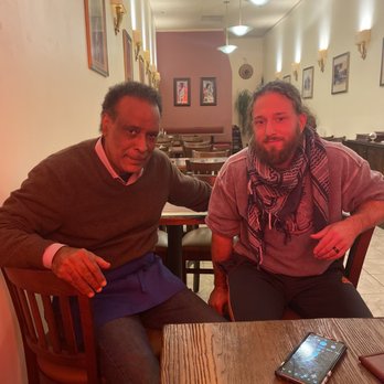 Abyssinian Ethiopian Restaurant - We loved the people in the restaurant so much that we asked them to take a pic with us, he wore the mask up until this point. - Ethiopian Near Me - Middletown, Connecticut Abyssinian Ethiopian Restaurant - We loved the people in the restaurant so much that we asked them to take a pic with us, he wore the mask up until this point. - Ethiopian Near Me - Middletown, Connecticut
