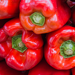 Burger Edge - Fresh Red Peppers for the Burgers