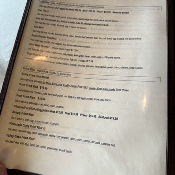 Coconut Thai - Menu - Thai Near Me - Issaquah, Washington