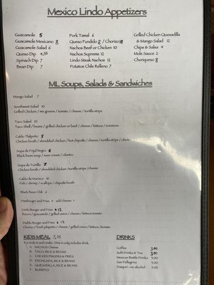Menu photo 1 Mexico Lindo Birmingham, AL