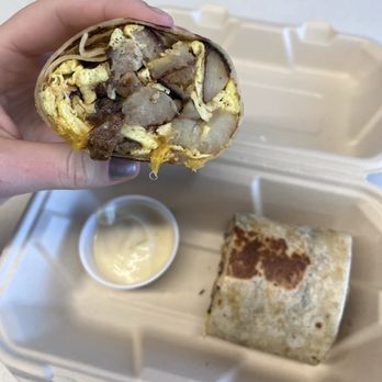 Busy Bean Cafe and Raices Cubanas - Breakfast burrito (gluten free) - Cafes Near Me - Penfield, New York Busy Bean Cafe and Raices Cubanas - Breakfast burrito (gluten free) - Cafes Near Me - Penfield, New York