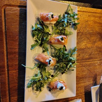 Rebel Wine Bar - Smoked Salmon Caviar Blinis - Wine Bars Near Me - Oakland Park, Florida Rebel Wine Bar - Smoked Salmon Caviar Blinis - Wine Bars Near Me - Oakland Park, Florida
