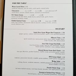 Kettle Valley Steakhouse - Appetizer side, highly recommend the sous vide crispy pork belly.