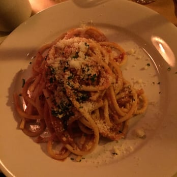 Spaghetti Incident - Buccatini All Amatriciana: perfect portion size - Italian Near Me - New York, New York